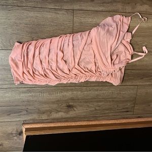 Fashion Nova two piece crop top and skirt/ extra dress and top unknown/pink
